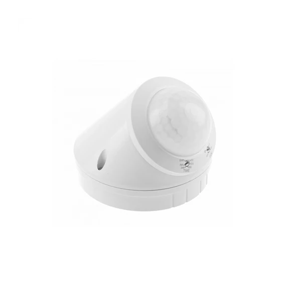 Mozgásérzékelő, max 800W, IP65, látószög 360°, hatótáv 10 m, 230V/AC, fehér, átm.: 90 mm (GTV-CR17000-00)