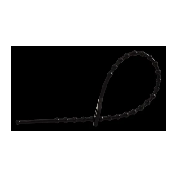 Kötegelő gyöngyös nyitható fekete 180x2mm,D8-45mm (180F-GY) 