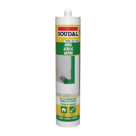 SOUDAL akril fehér 280ml (154565)