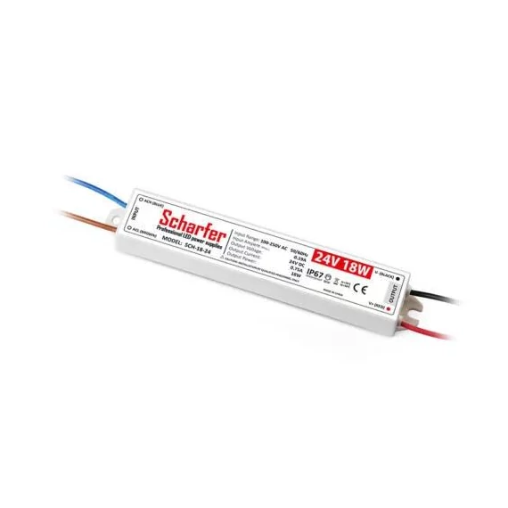 LED tápegység 18W 24V IP67 Scharfer (SCH-18-24)