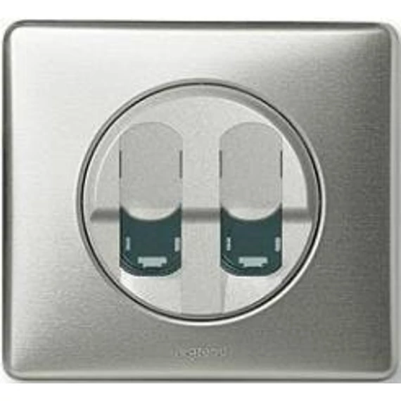 Céliane 2xRJ45 burkolat titán (68552)