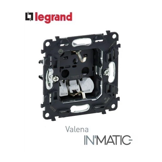 Valena Life InMatic 2P+F csatl.aljzat mechanizmus gyv. rugós betötésű (753020)