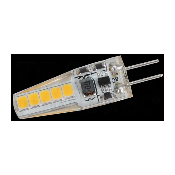 Szilikon házas LED fényforrás 2 VAC/DC, 2W, 3000K, G4, 180lm, 270° (LG4x2W)