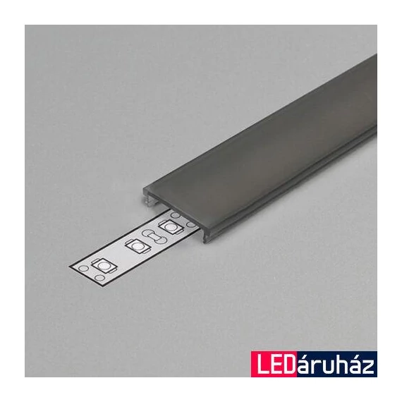 Led szalaghoz alu profil fedél 14mm opál 