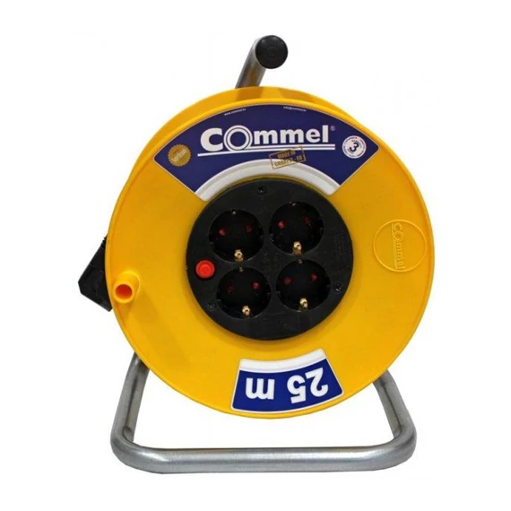 COMMEL Kábeldob Hobby Line H05VV-F 3G1,5/25m - PVC, 1f, 16A 250V 3500W IP20 (0955)
