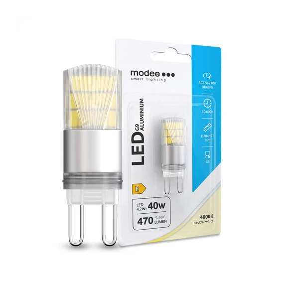 Modee LED izzó G9 4,2W 4000K 470lm (ML-G9A4000K4,2WB1) 