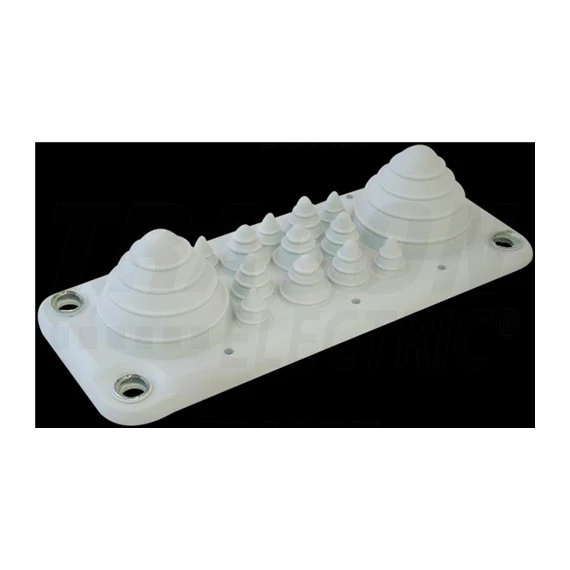 Kábelbevezető, gumi, 14db kábelhez 222x92mm; IP55 EKBV-03	