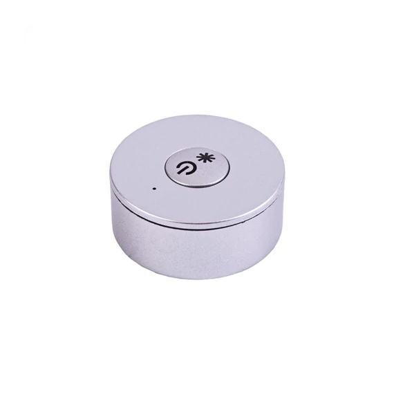 Led fényerőszabályozó nyomógomb RF mini dimmer ezüst SL-2501 szériához (SL-2807N)