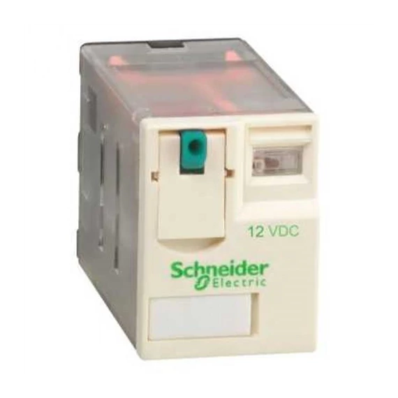 Relé mini 12VDC 6A 4morse dugaszolh. (RXM4AB1JD)