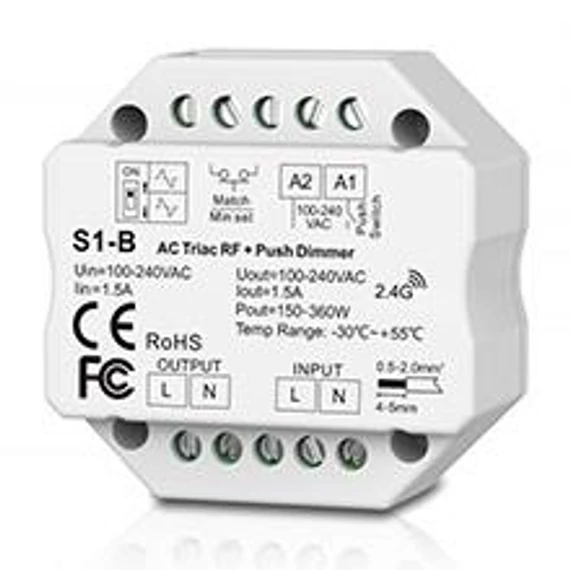 Led fényerőszabályzó (triac dimmer) (LEDVSK043) SL-SKS1-B