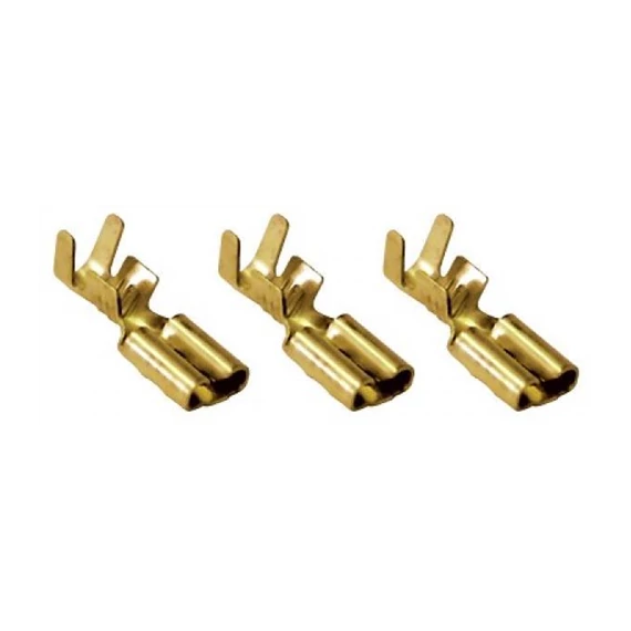 Szigeteletlen rátolható csatlakozó hüvely, sárgaréz, 6,3x0,8mm, 4-6mm2 (CSH6-2)