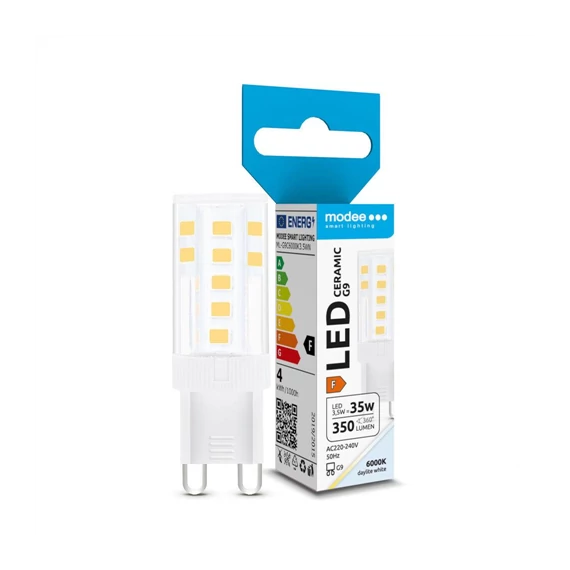 Modee LED izzó Ceramic G9 3,5W 6000K 350lm ERP (ML-G9C6000K3,5WN) 