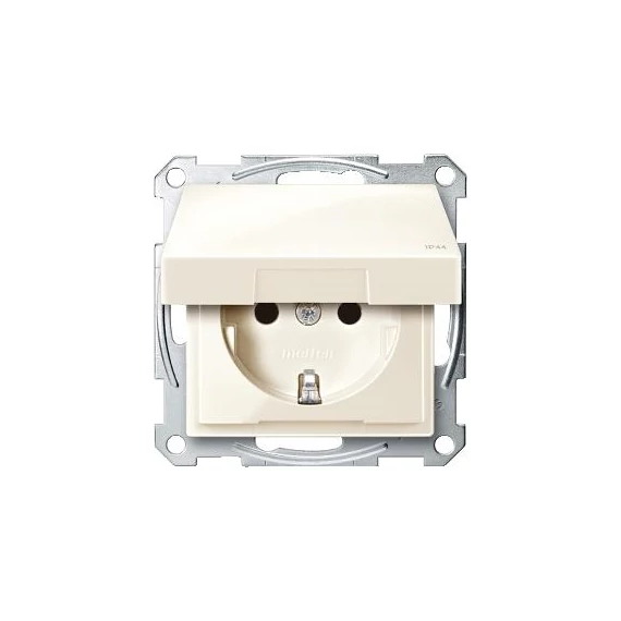 Mert.System 162 dugalj IP44 csapfedeles, csavaros, GYV, krém (MTN2414-0344) 