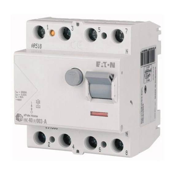 EATON Fi-relé 4P 40A 30mA 6kA HNC-40/4/003-A (235788) (194688)