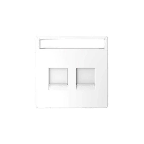 Merten fedlap 2xRJ45 betétekhez D-life lótuszfehér