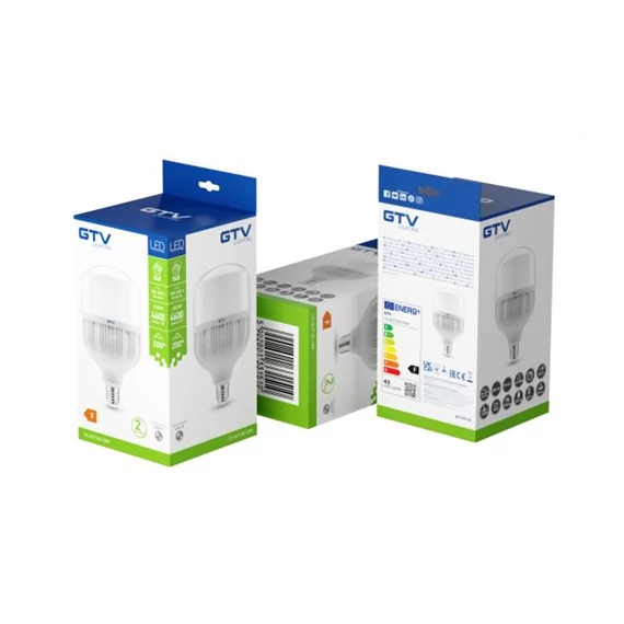 Led izzó E40, 43W, 4600lm, 208mA, seml.feh. 4000K (GTV-LD-ALF140-43W)