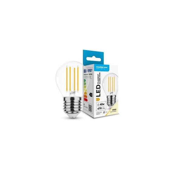 Modee LED izzó Filament kisgömb 4W E27 4000K 470lm ML-G45F40000K4WE27