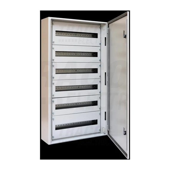 Elosztószekrény Fémajtós fém 600×1050×200 / 144M (6×24) , IP54