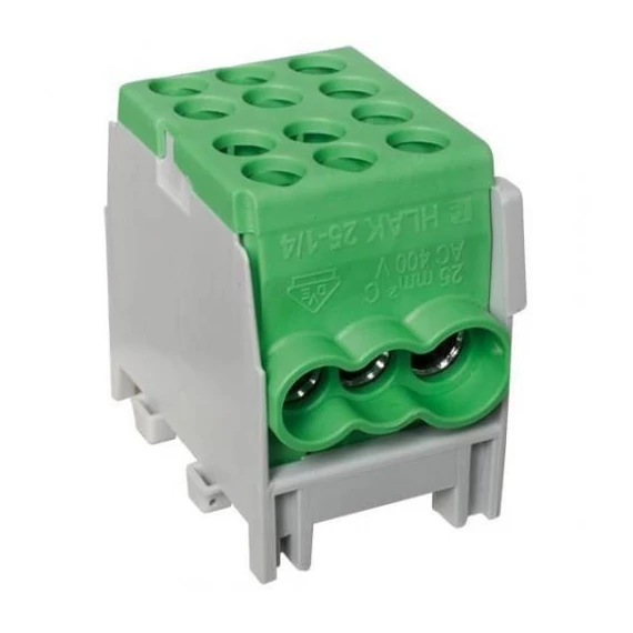 Sorkapocs zárt zöld, HLAK25-1/4M2, müa. alj, fővezetéki 2x25mm2+4x16mm2 (2080170)