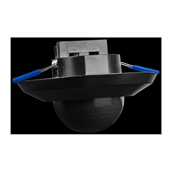 Jelenlétérzékelő 230V, 50 Hz, 360°, 1000W, 1-20m, 10s-30min, 3-2000lux, IP44 fekete (PRS47BL)