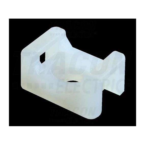 Kábelköt.talp csavarozható, 2o. fűzhető, 15x10mm, d=3,5mm, natúr 