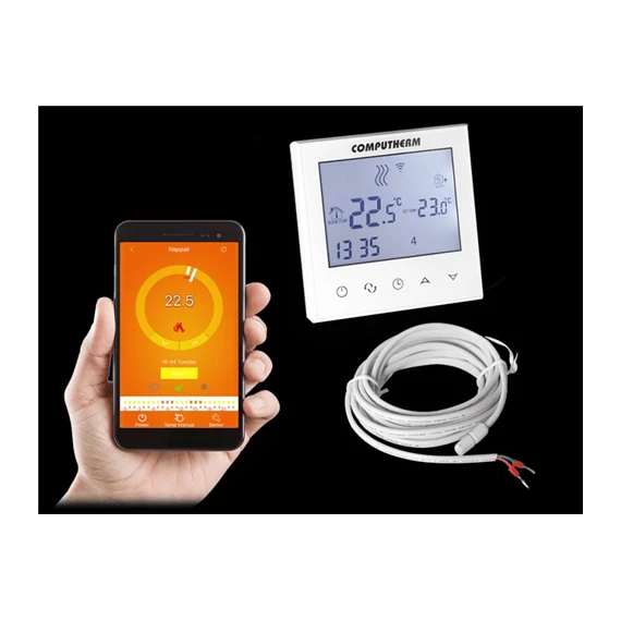 Szobatermosztát Wi-Fi radiátoros- és padlófűtési rendszerekhez sülly. Computherm (E280)