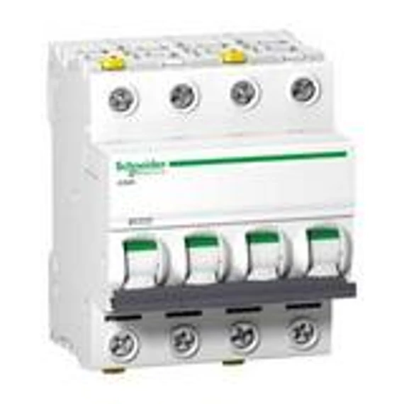 Kismegszakító 4P 16A C-jelleg 400V AC/DC 6kA/60898 20kA/60947 Acti9 iC60N Schneider (A9F04416)
