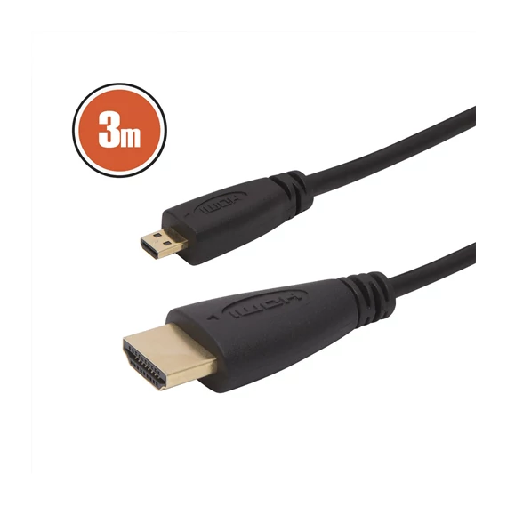 HDMI-microHDMI kábel 3m (20425)
