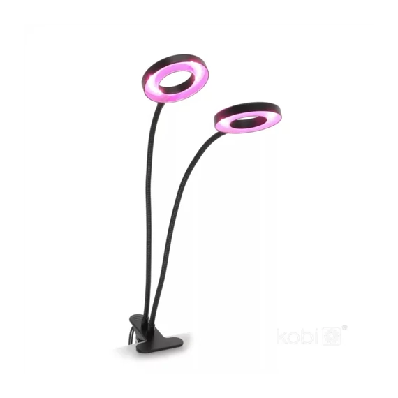 LED növénynevelő lámpa LED VITARO RING 2 csiptetős 8W – Kobi  (KOBI-004015)