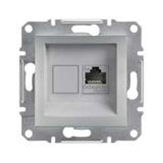 Asfora 1xRJ45 acél Cat5e UTP aljzat alu (EPH4300161)