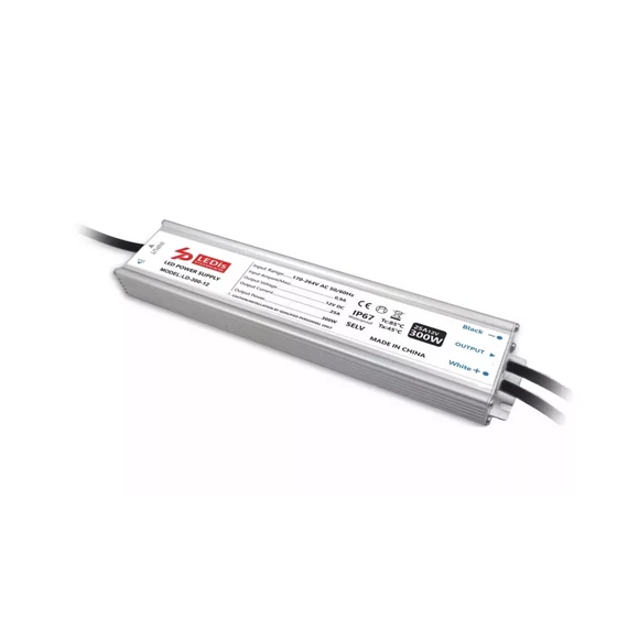 Led trafó 300W 12V LEDis IP67 (LD-300-12)