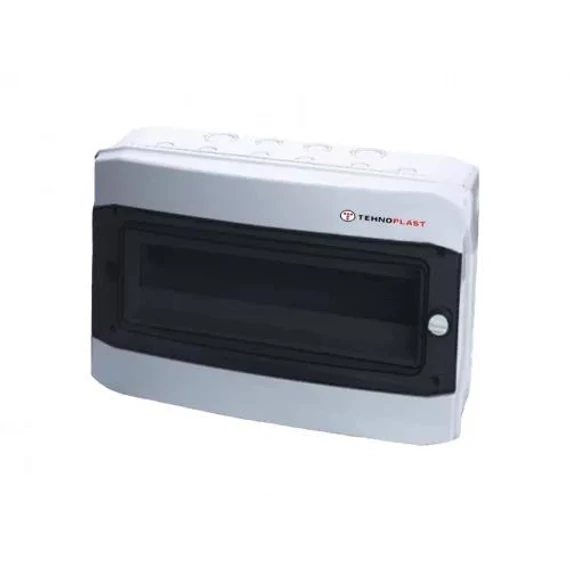 Kiselosztó falon kívüli D sorozat, 18 modul, átlátszó ajtó, IP65 319x383x142mm (THP-N18D)