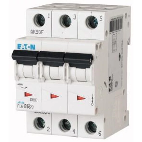 EATON kismegszak. 3P 63A C AC PL6-C63/3 (247919) (286607)