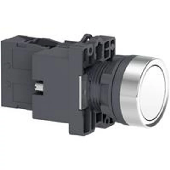 XA2EW31B1 Harmony Easy Series Világító nyomógomb, D22, fehér, 24V AC/DC,1NO  Schneider