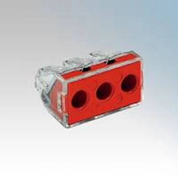 Vezetékösszekötő 3x6mm2 Wago (773-173)