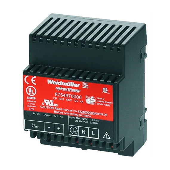 Tápegység CP SNT 48W 12V 4A 85-264V/AC táp Weidmüller (8754970000)