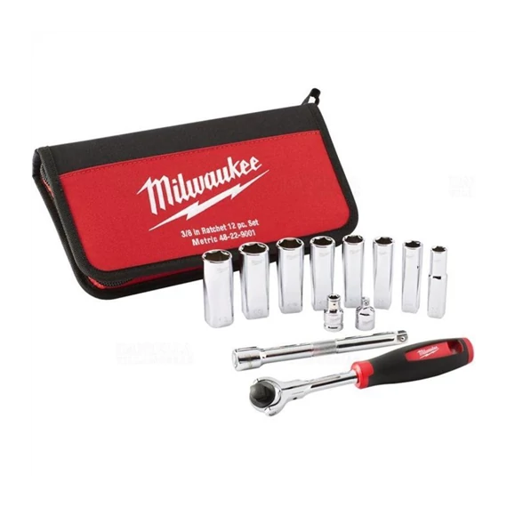 Milwaukee 3/8˝ racsnis dugókulcs készlet (48229001)
