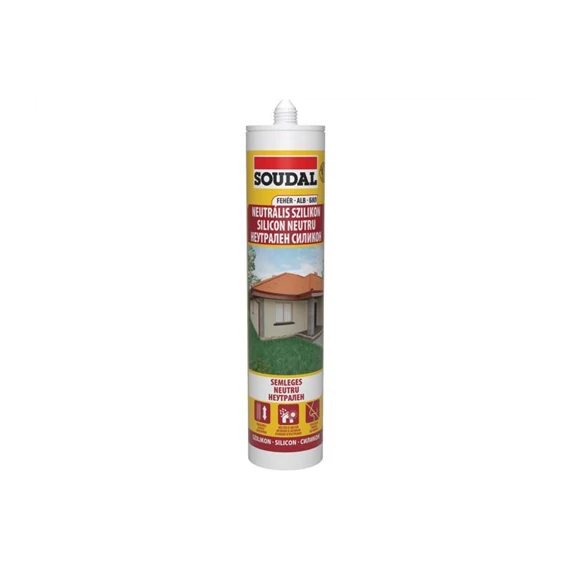 SOUDAL Szilikon neutrális fehér 280ml  (103246)