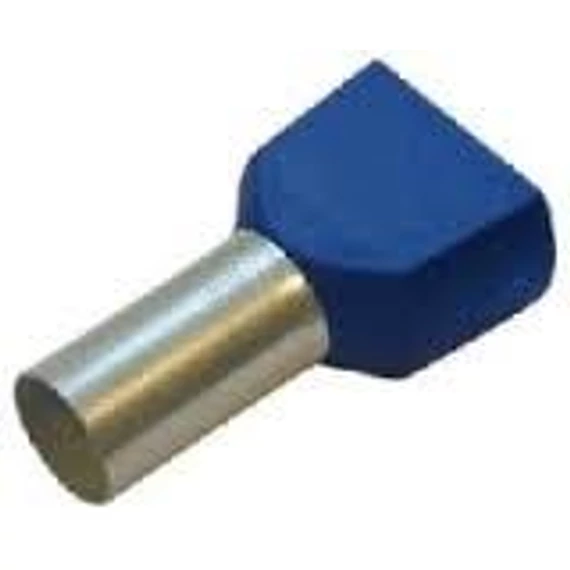 Haupa szig.érvéghüvely iker 2x2,5mm2 10mm kék (270792)