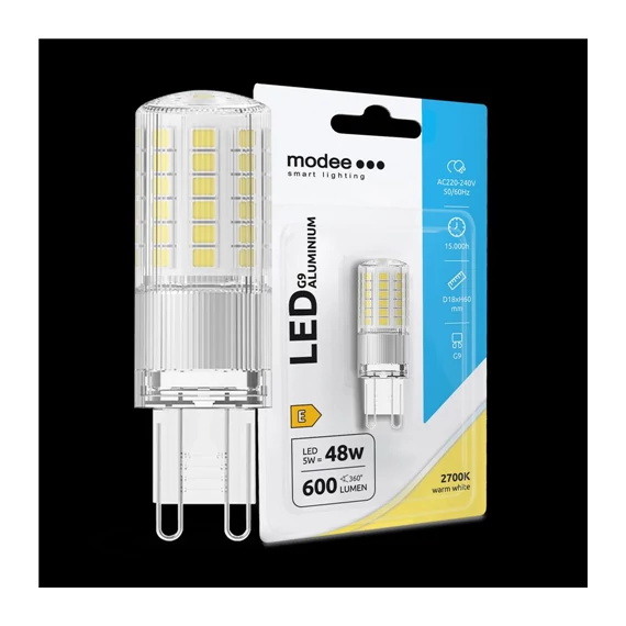 Modee LED izzó G9 5W 2700K 600lm (ML-G9A2700K5WNB1)