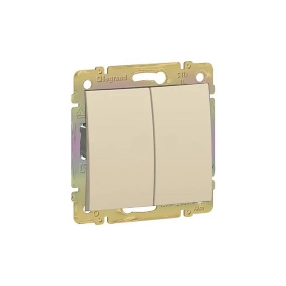Valena 106+6 kettős váltókapcsoló krém IP44 (774198)