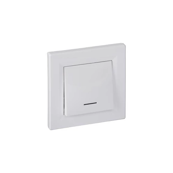 Asfora N101 nyomó betét teljes fedéllel 1-bill. 1z fehér IP20 (EPH1600121)