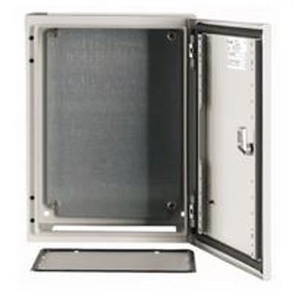 EATON acél szekrény fali sorolható szerelőlappal 400x300x200mm IP66 CS-43/200 CS (111682)