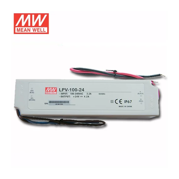 Led trafó 24V DC 100W Mean Well IP67 (LPV-100-24)