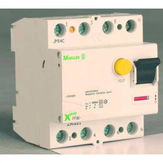 EATON Fi-relé 4P 25A 100mA AC pulzáló DC 6kA (235781)