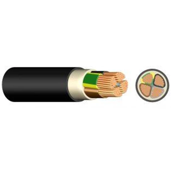 NYY-J 5x10mm2 0,6/1KV RM durván sodrott  (E-YY-J)