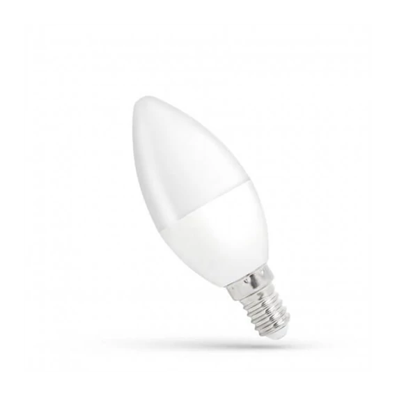 LED izzó E14 8W 230V NW gyertya (WOJ14221)