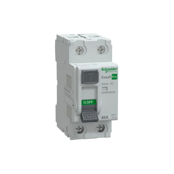 EASY9 PRO Áram-védőkapcsoló (Fi-relé) 2P 40A 30mA A-típus Schneider (EZ9R49240)
