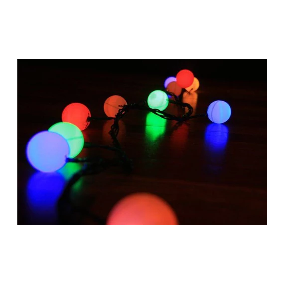 Led kültéri fényfüzér 10 gömb szines (LPL 10)