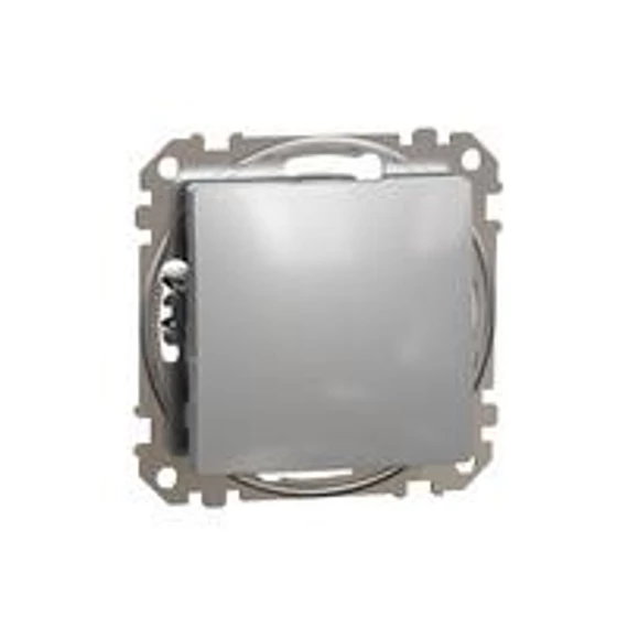 ÚJ Sedna Egypólusú kapcsoló, rugós bekötés, 10AX, (101), alumínium SDD113101 Schneider